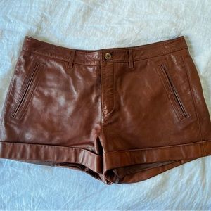 Polo Ralph Lauren leather shorts